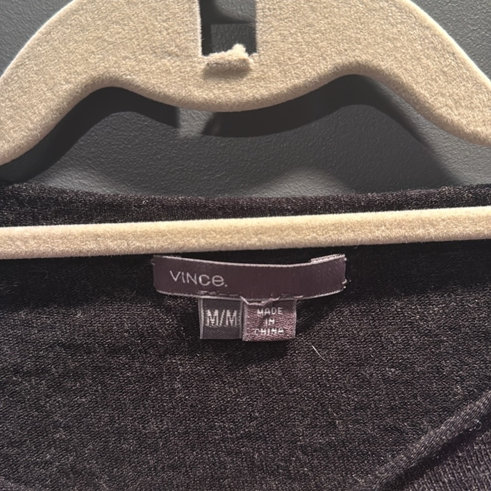 Women’s Vince Black Long Sleeve Top - Picture 3 of 4